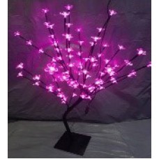 Дерево светодиодное 70см, розовое