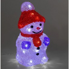 Сувенир светодиодный Снеговик, 20см*10см
