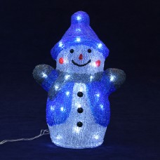 Сувенир светодиодный Снеговик, 40см*30см