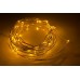 Гирлянда светодиодная на проволочной нити 3,5м желтая (тёплый свет)